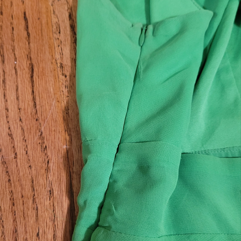 Funky Soul Sz S Chic Green Halter Mini Dress - Picture 10 of 12